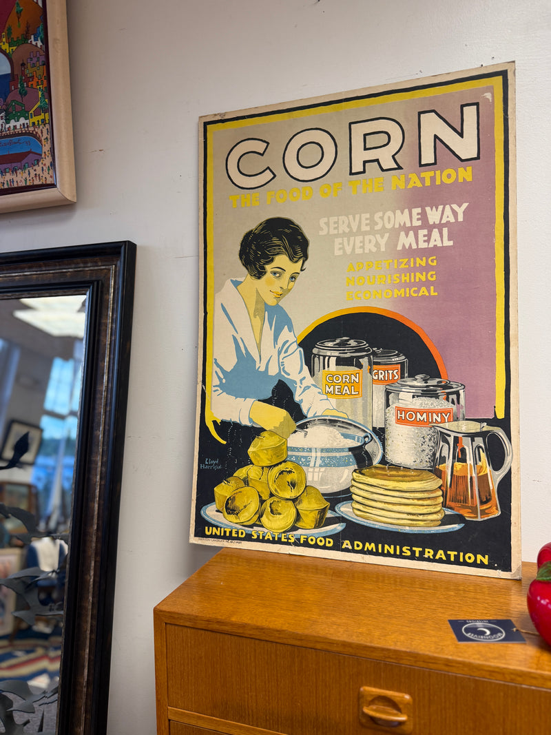 Corn: The Food of the Nation 1918 U.S. Food Administration sign