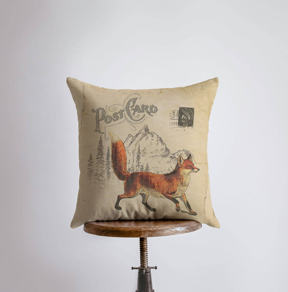 Fox Postcard Pillow