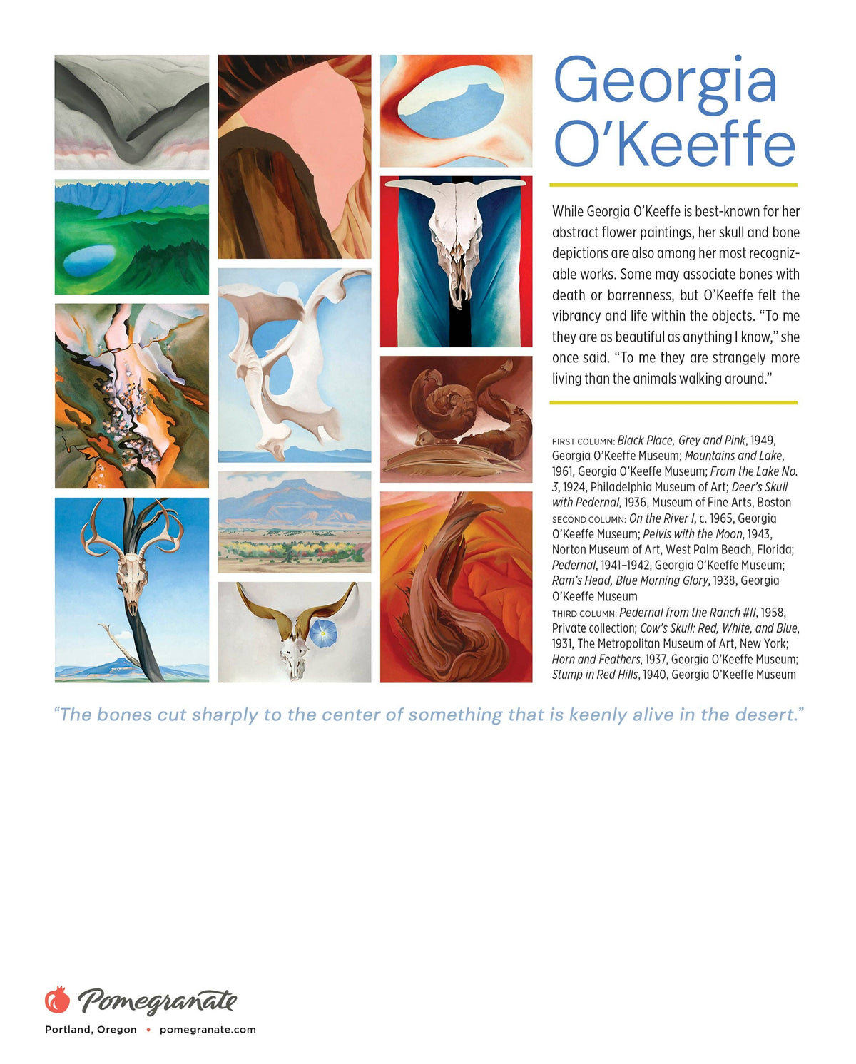 Georgia O'Keeffe 2026 Mini Wall Calendar