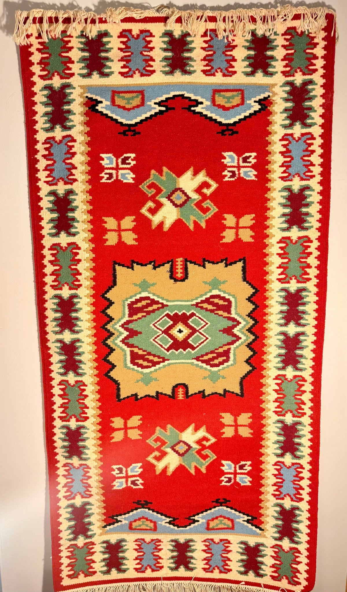 Vintage Anatolian Red Rug (2' 5" by 5')
