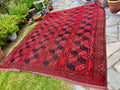 Vintage Afghan Room Sized Carpet - 12’9” by 9’11.5”