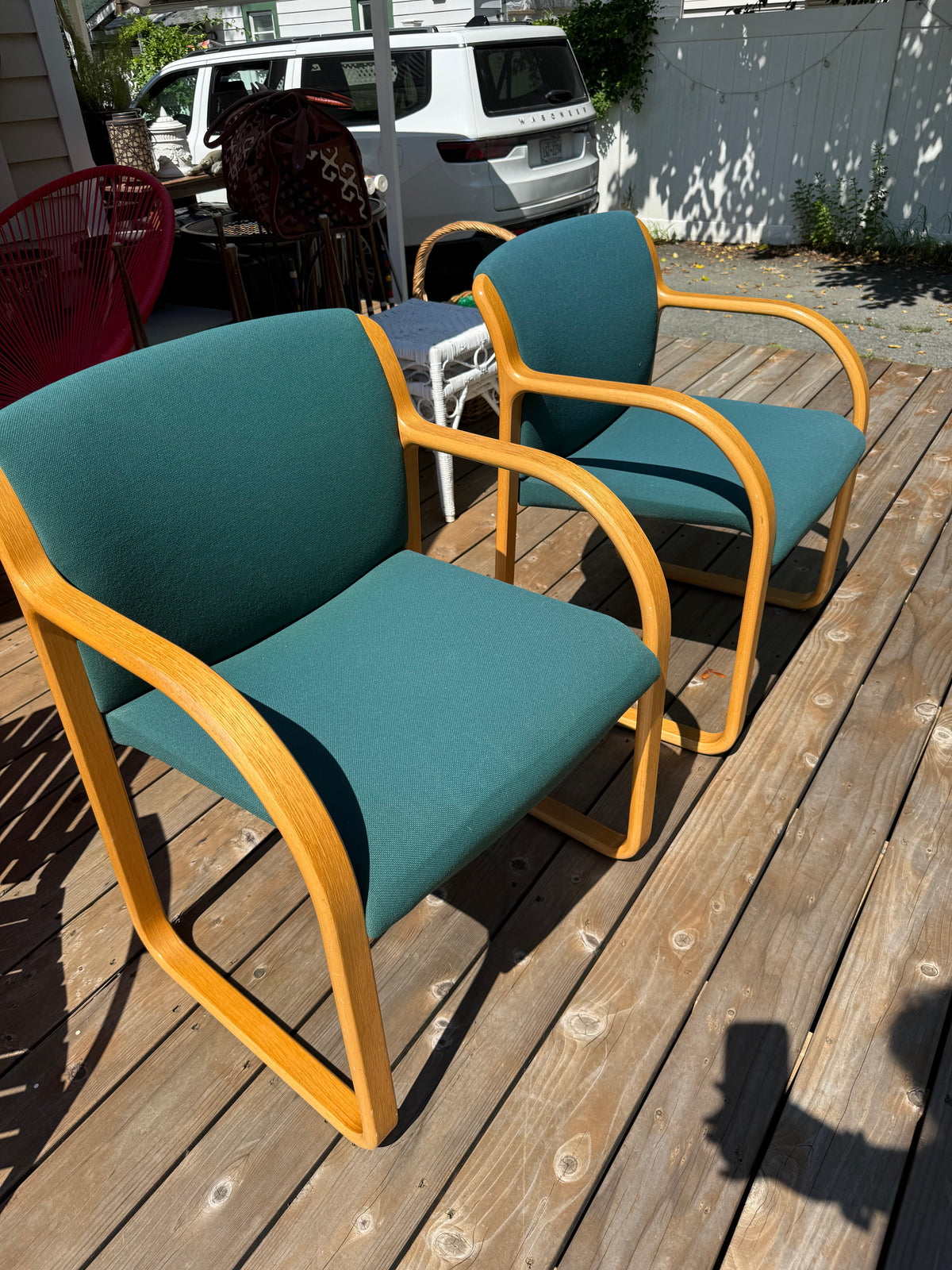 Bentwood MCM Green Chair