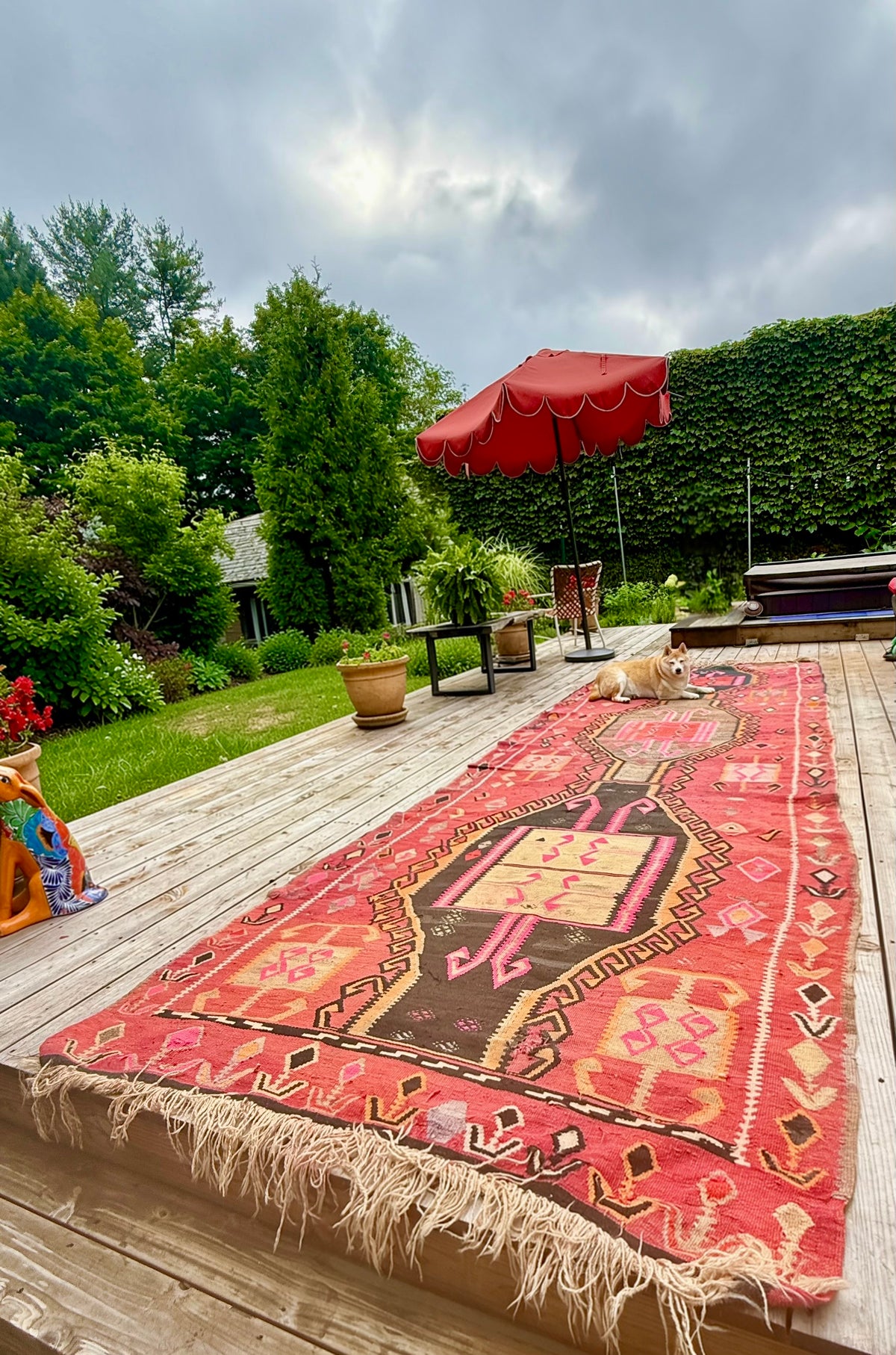 Antique Kilim XL Runner 15 ft by 4ft 9in