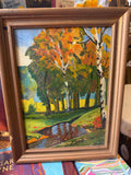 Autumn Trees Original Oil Painting