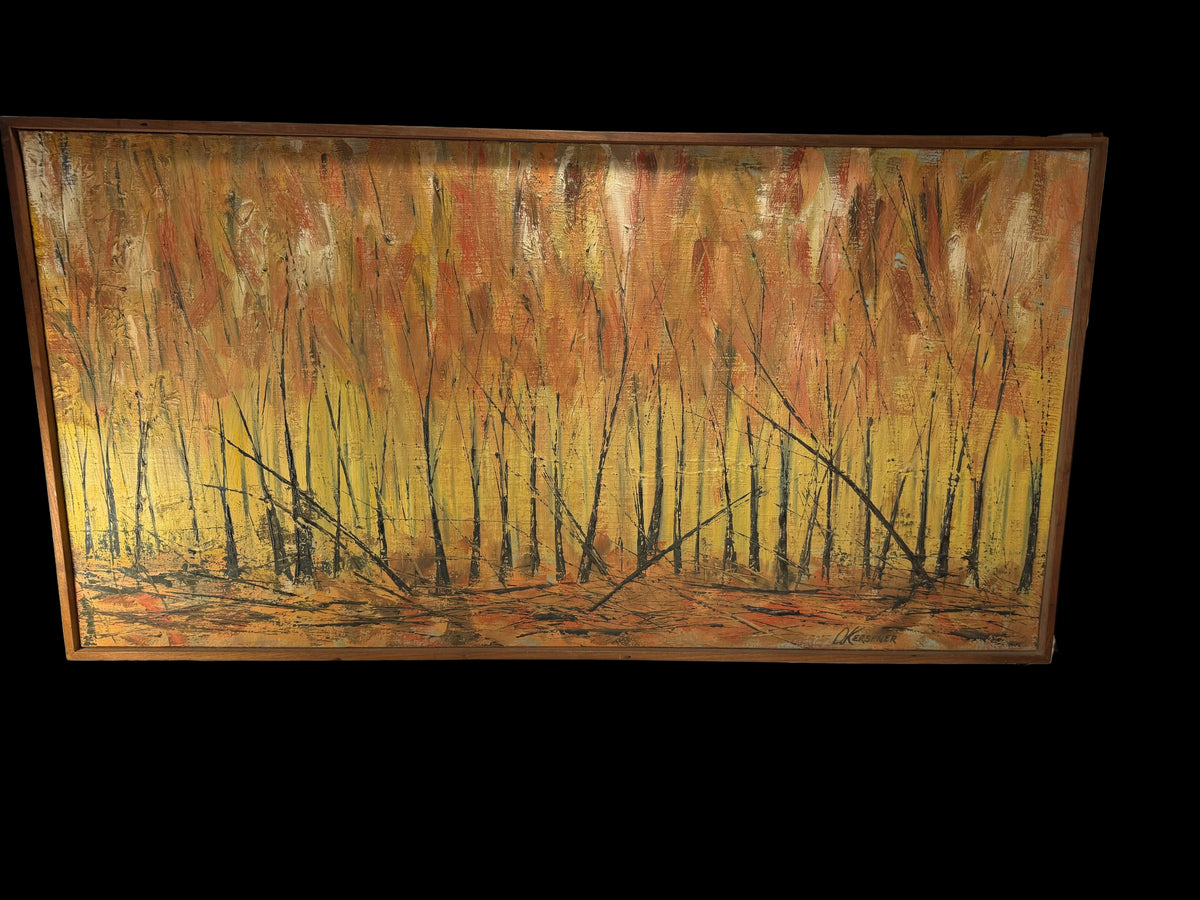 Kerschner Mid Century Modern Landscape Painting