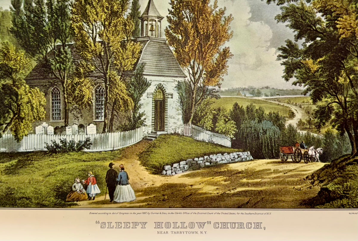 "Sleepy Hollow Church" Framed Print