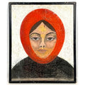 Mid Century Woman in Red Portrait