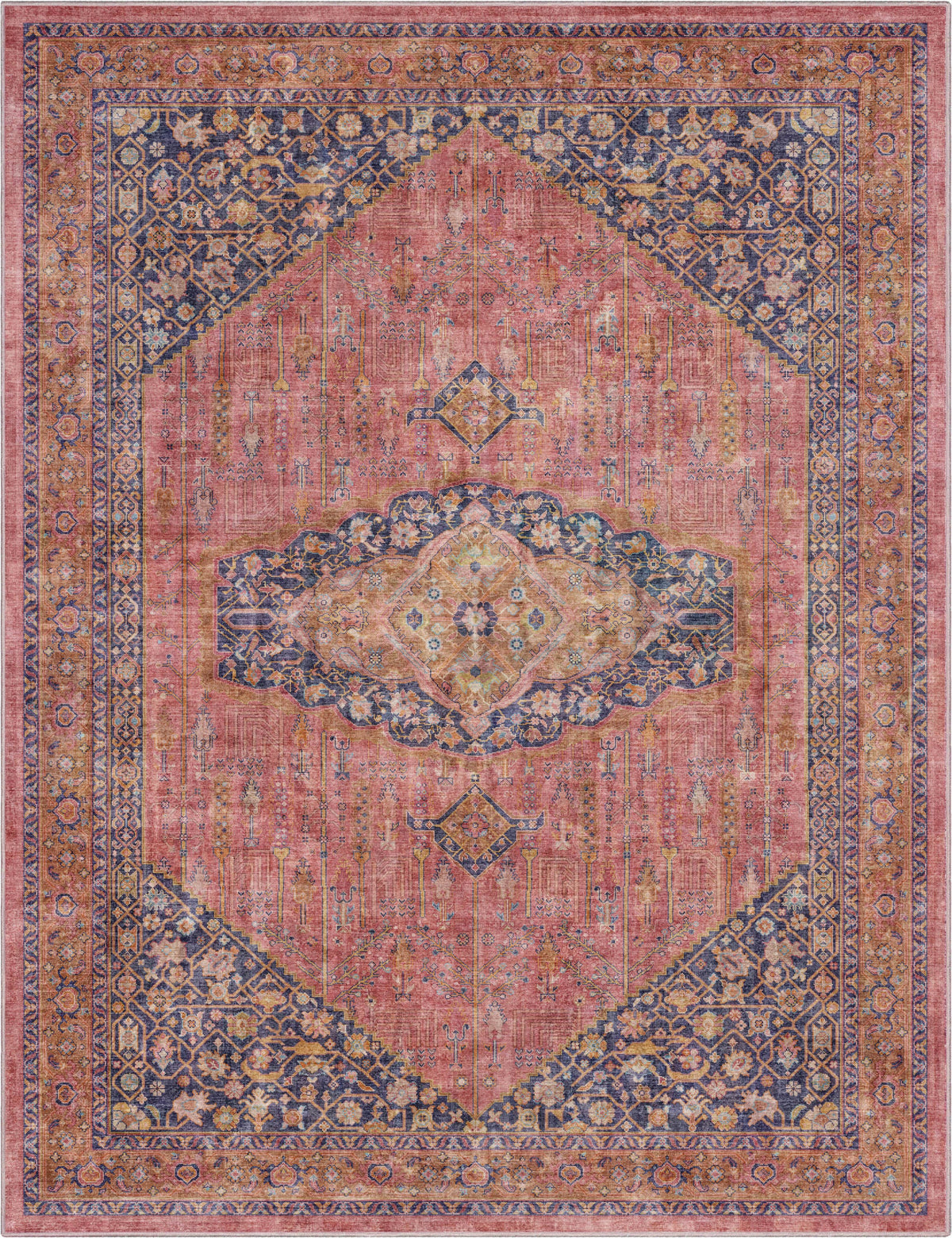 San Marino Botanical Flat-Weave Rug 5'3 x 7'3