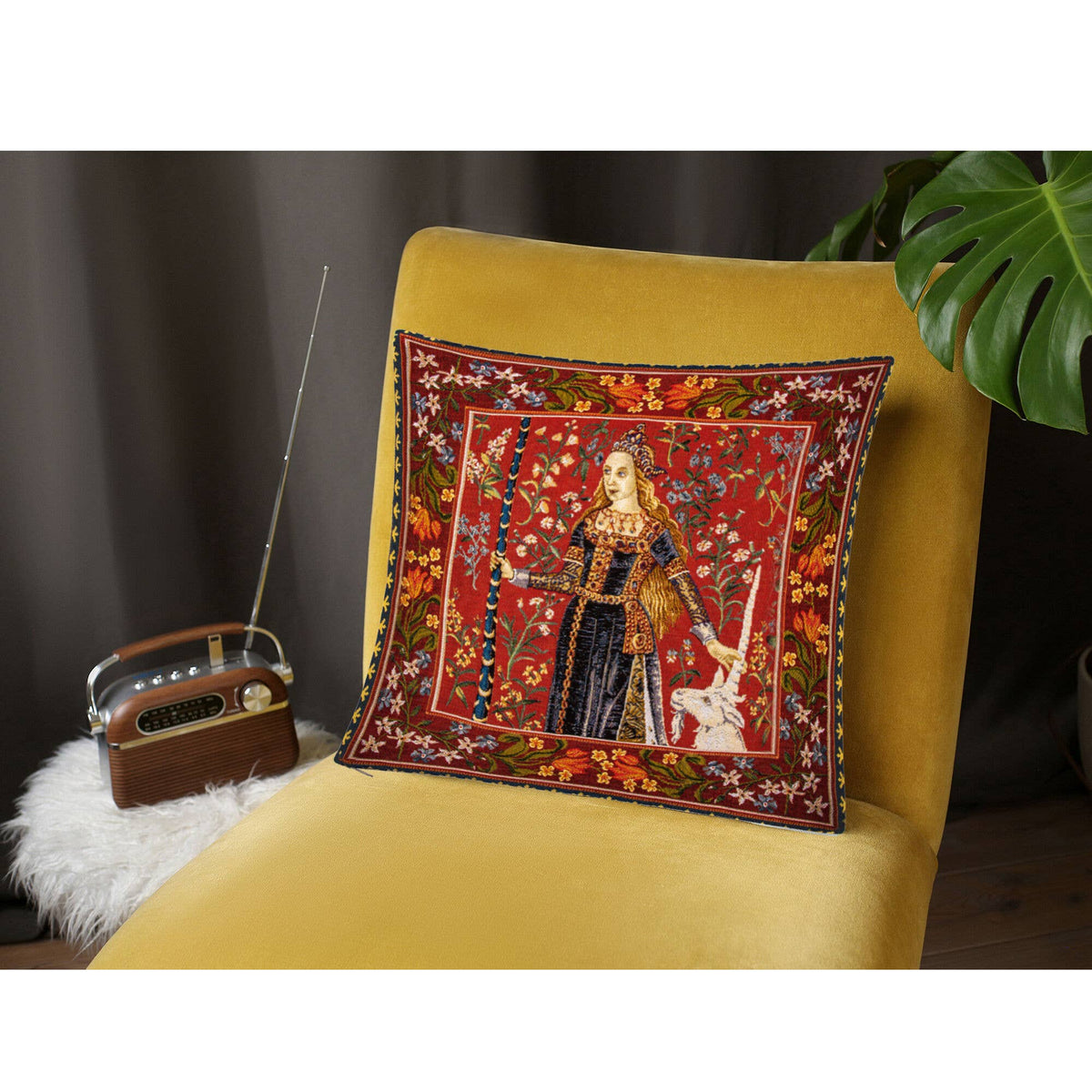Harmony of Touch Tapestry Pillow