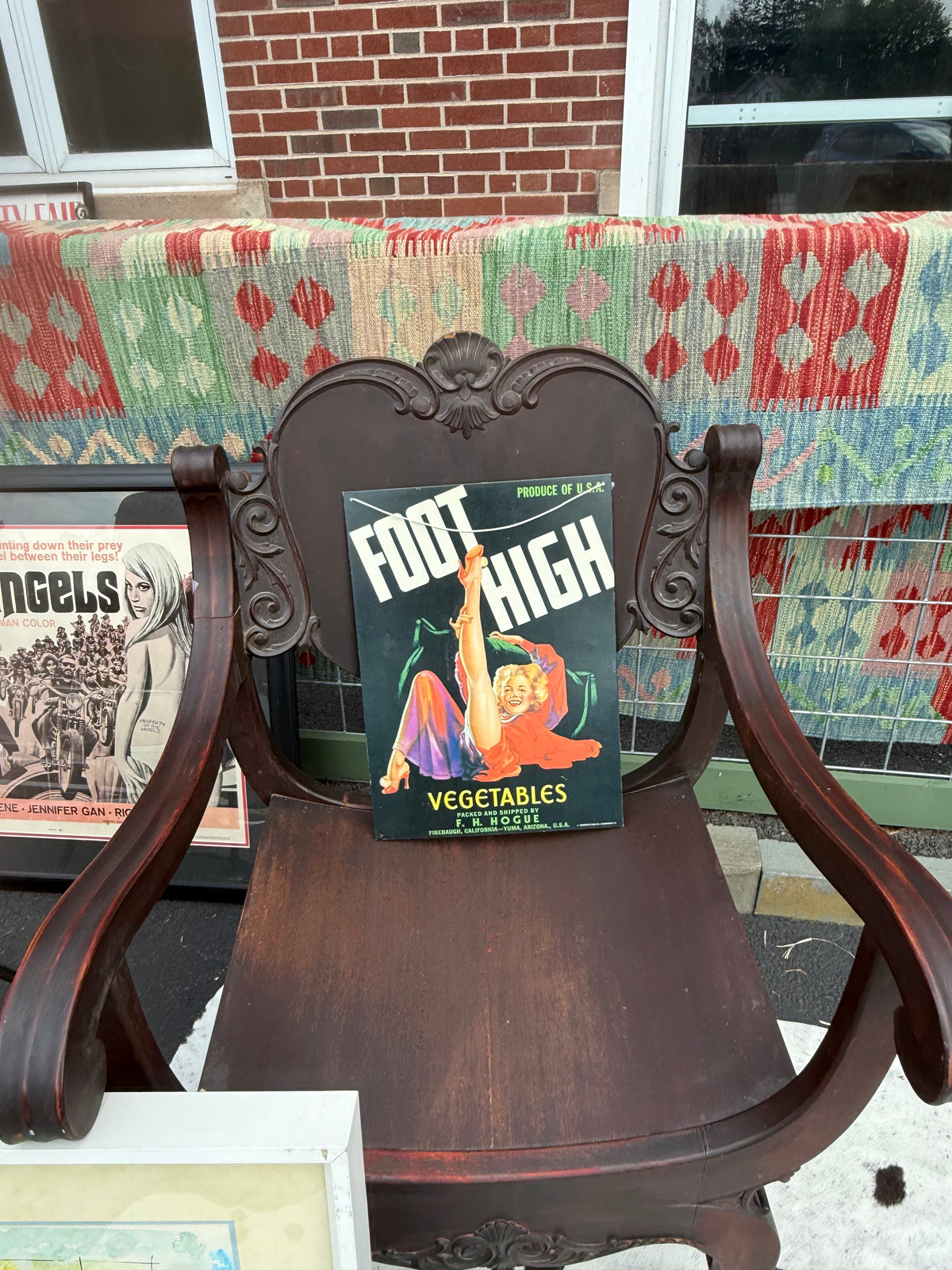 Advertising Tin Art "Foot High"