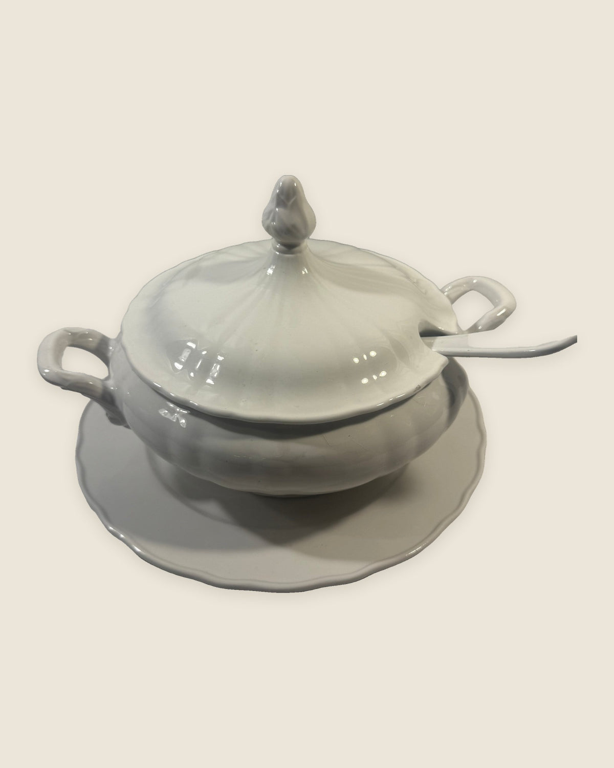 Covered Soup Tureen with Ladle