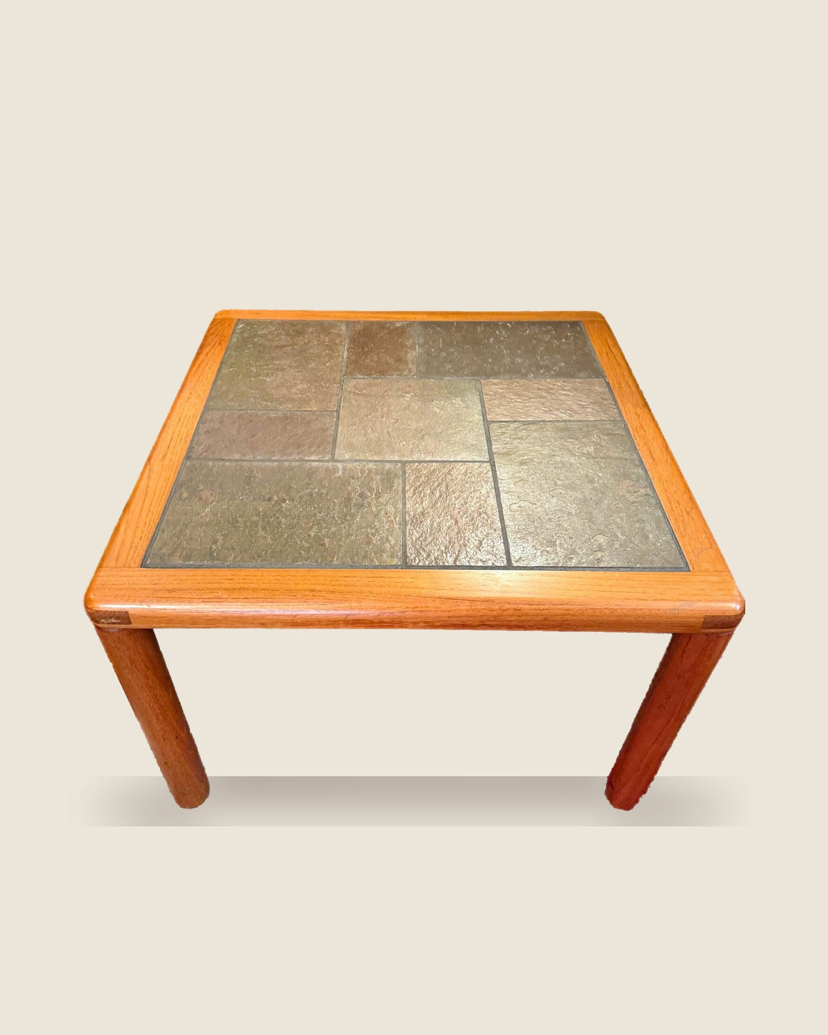 Danish Modern coffee table with ceramic tile top