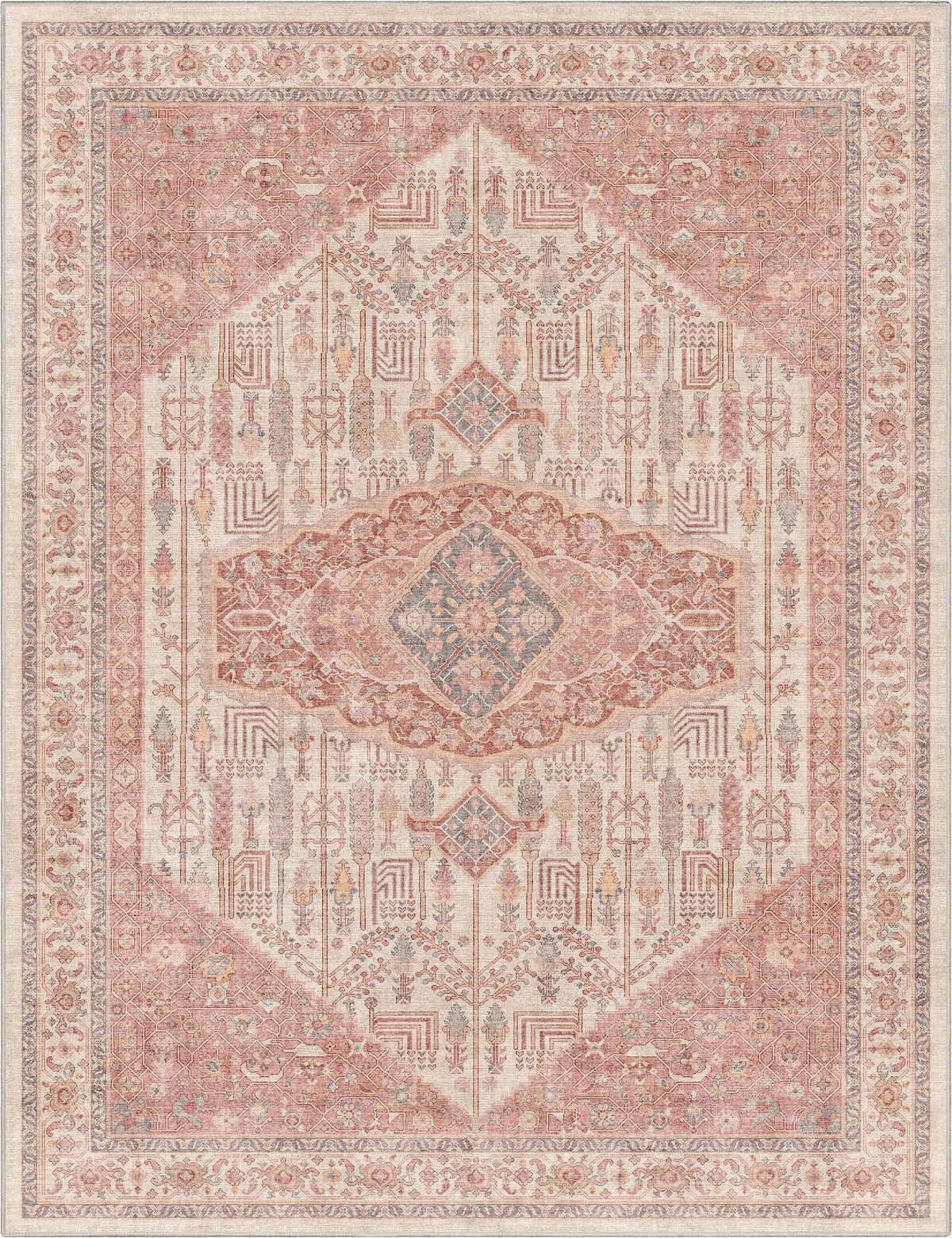 San Marino Botanical Flat-Weave Rug 5'3 x 7'3