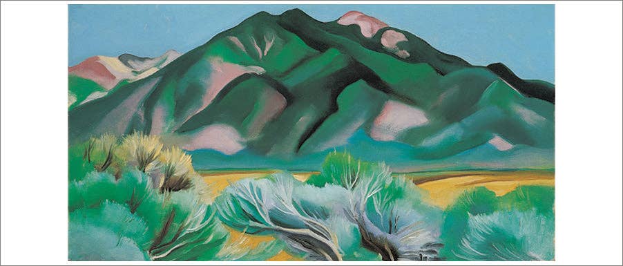 Georgia O'Keeffe: Landscapes Panoramic Boxed Notecard Assortment