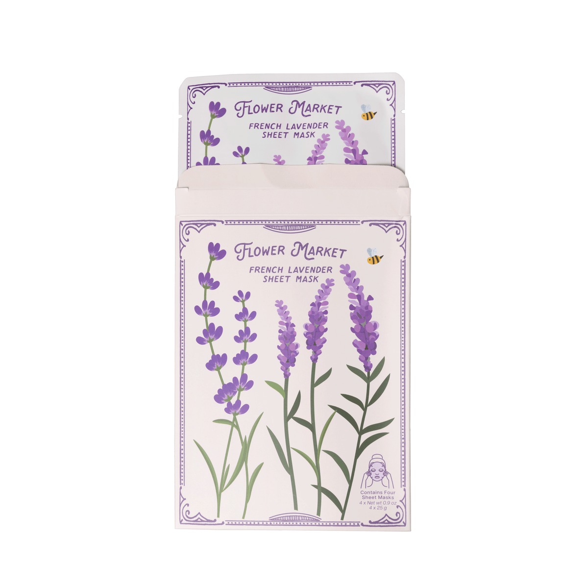 French Lavender Sheet Mask – Natural, Soothing, Paraben-Free