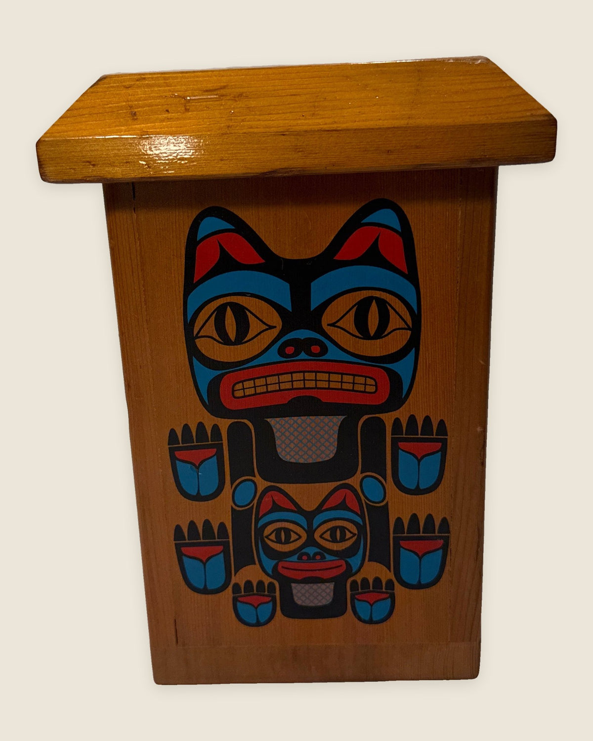 Pacific Northwest Coast Indigenous Wooden Box
