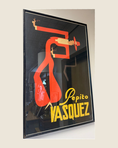 "Pepito Vasquez" Art Deco Flamenco Poster — Framed