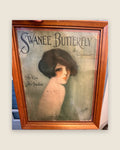 Swanee Butterfly framed vintage sheet music